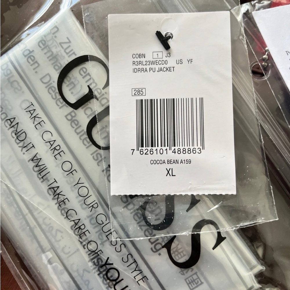 Guess Dark Brown Leather Jacket - image 3